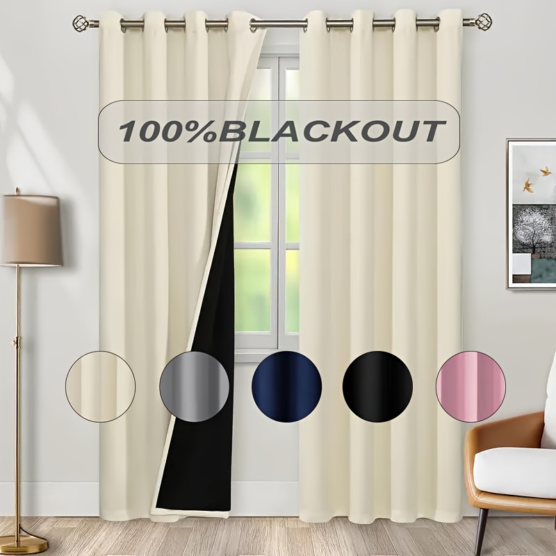 1pc 100% Blackout Curtain with - Home Decor Wall Panels review and price