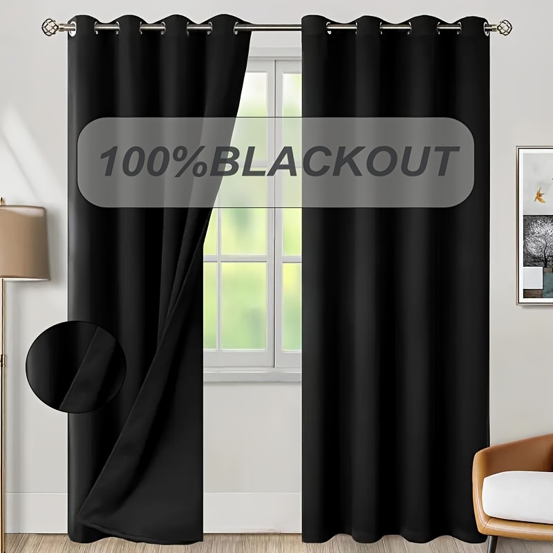 1pc 100% Blackout Curtain with - Home Decor Wall Panels review and price