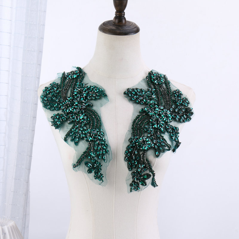 Beaded floral appliqués, hand- - Home Decor Fabric review and price