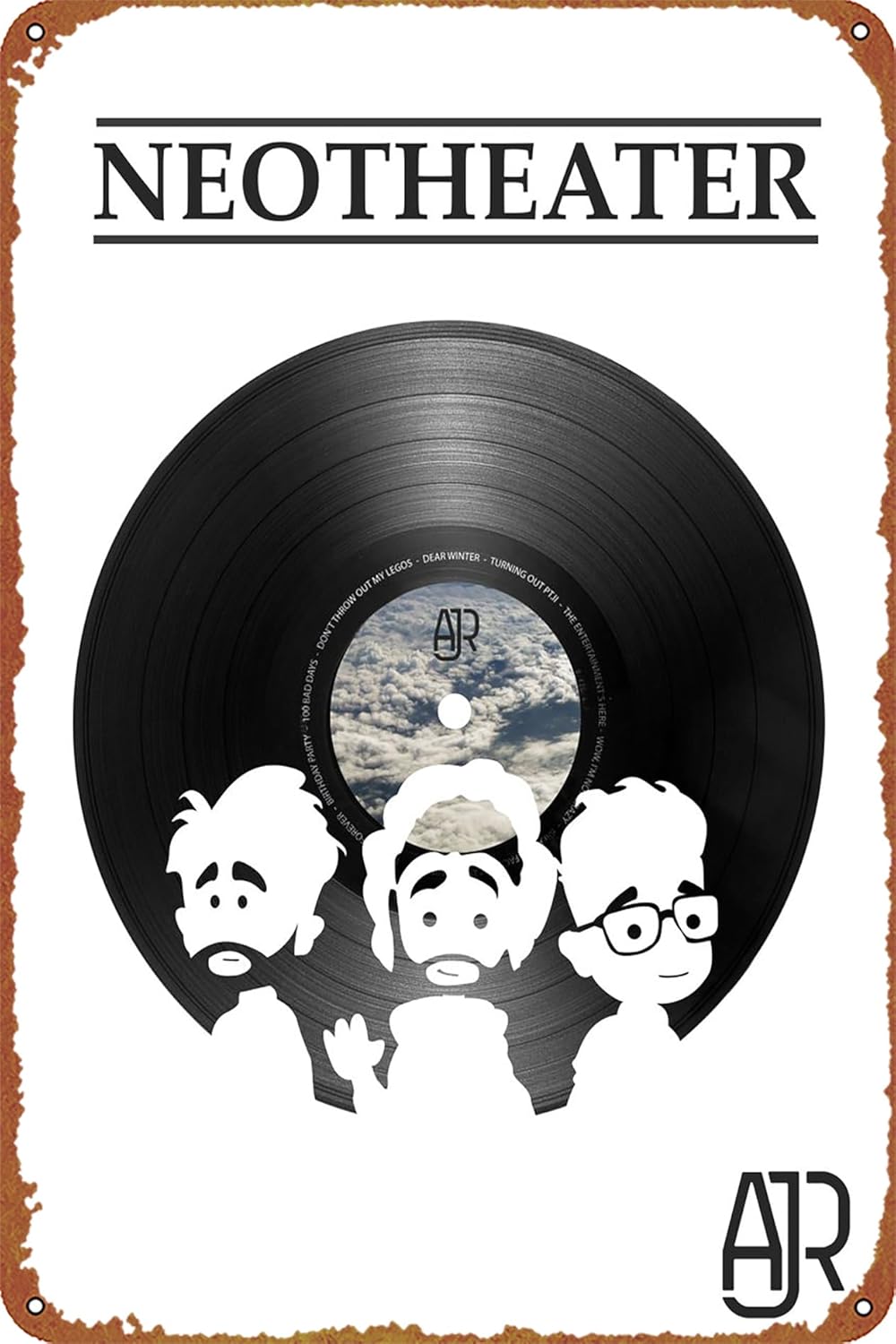 1p,Album poster AJR New Theatr - Home Decor Logo review and price